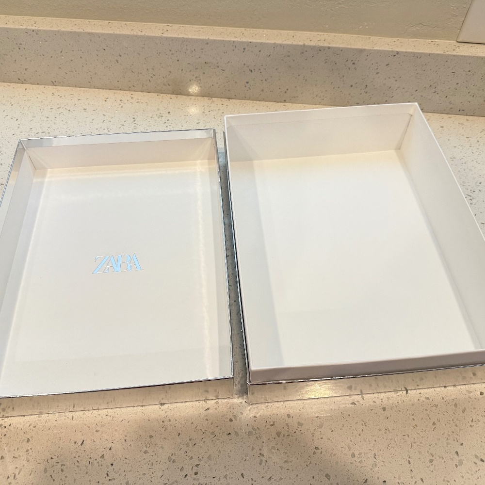 Zara silver Gift box